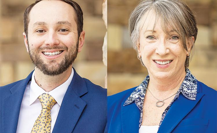 Tyler Williams (left) will take over for current Habersham Medical Center CEO Lynn Boggs on July 6.