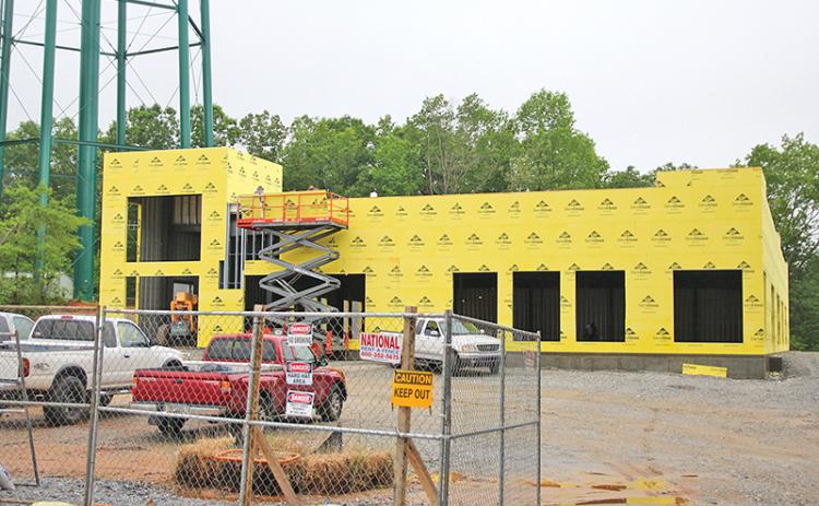 The new rehabilitation center at Habersham Medical Center is under construction and is expected to be ready in the fall. Photo by ERIC PEREIRA/Staff