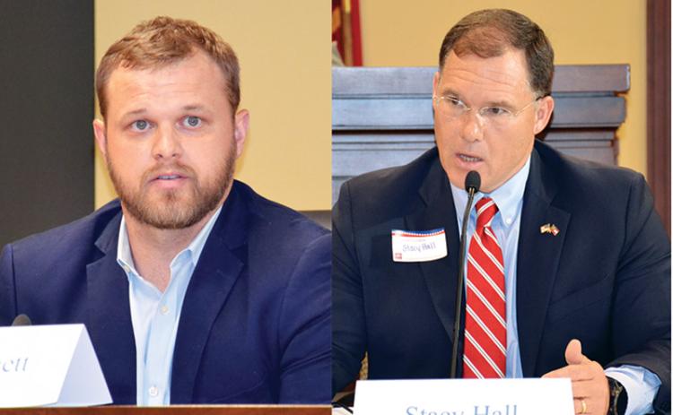 Habersham County residents Bo Hatchett (left) and Stacy Hall will battle for the Republican nomination in Georgia Senate District 50.