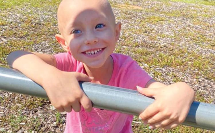 Scarlett LaCount of Cornelia continues to battle stage 5 Wilms Tumor Cancer. There will be a community benefit at Pitts Park in Clarkesville on Aug. 1.