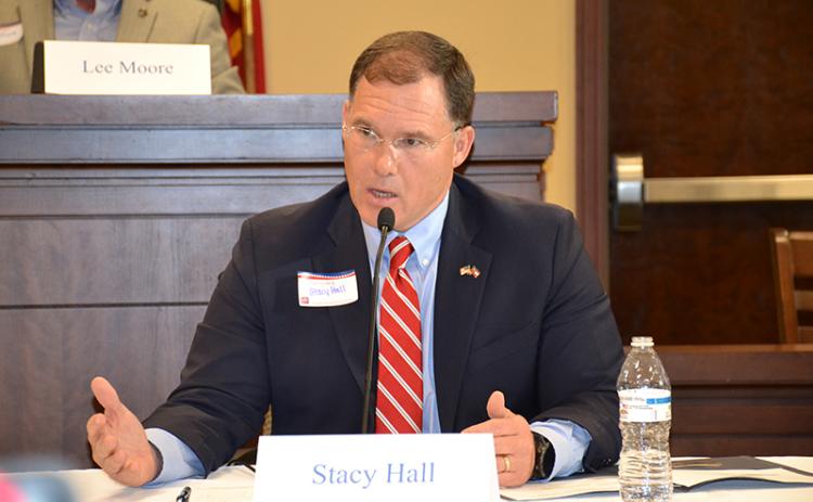 Stacy Hall is hoping to close the 37-vote gap between himself and Bo Hatchett in the recount.