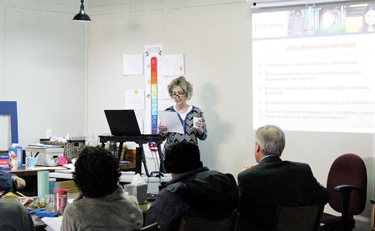Advocacy coordinator Ann Sharp facilitates CASA training which prepares volunteers to advocate for children in court.