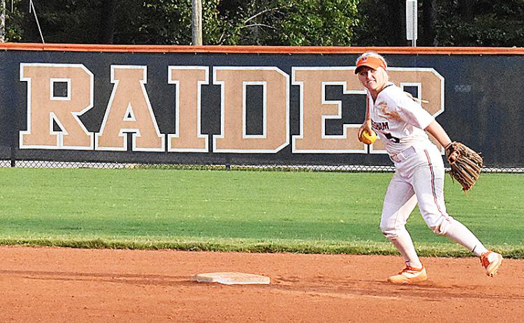 Habersham Central’s Brayden Staton gets ready to fire to first base during a recent home game. CODY ROGERS/Staff