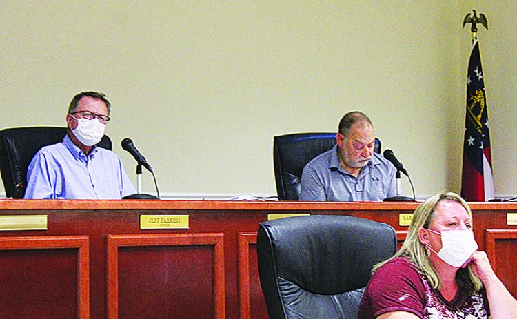 Baldwin Councilman Jeff Parrish (left) abruptly resigned Monday night.