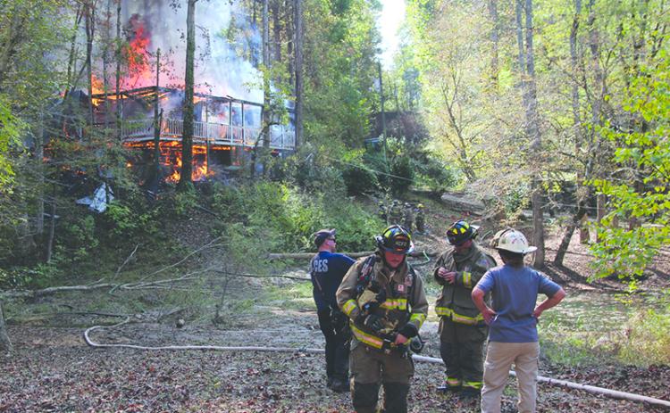 Several fire units were called to contain a house fire that lead to one death and a total loss of the home.