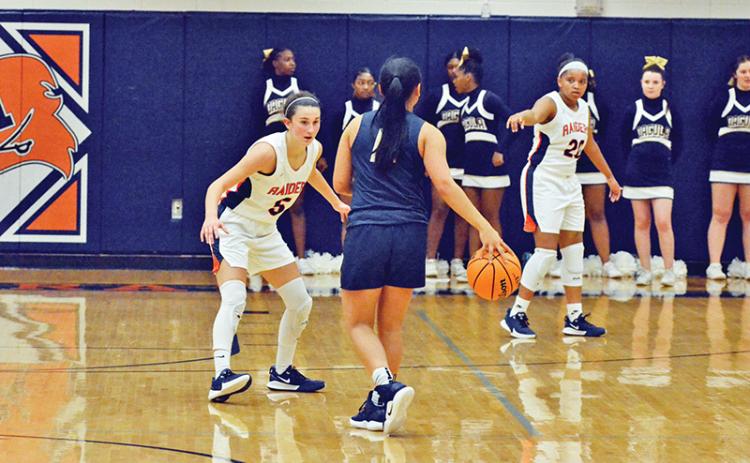 Habersham Central’s girls basketball team will have strong experience returning from last year’s team, including Addie Penick (5) and Nykerriah Brown (20).