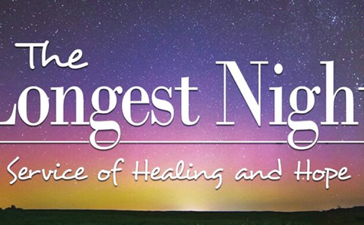 The Longest Night Service is schedule to begin at 7 p.m. on Dec. 21.