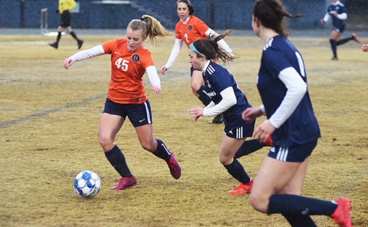 Habersham Central’s Breelyn Carroll makes a move on a defender during a game last season.