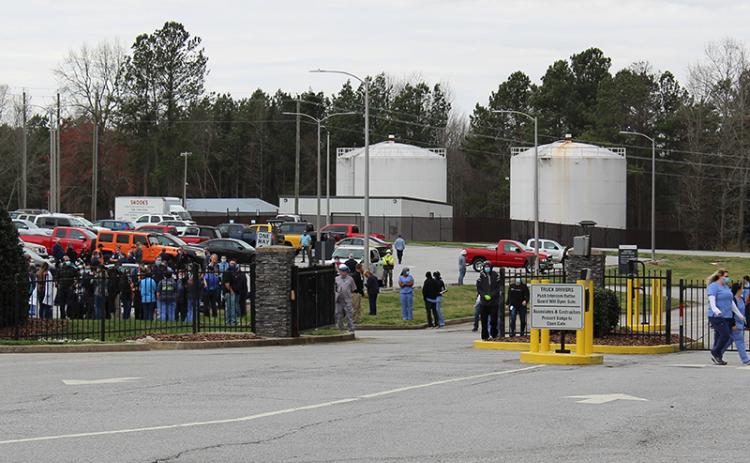 Ethicon employees were evacuated Monday while plant and emergency personnel assessed a potential hazard, but they were back to work around two hours later. ISAIAH SMITH/Staff
