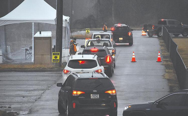 Photo of Clarkesville mass vaccination site - February 2021