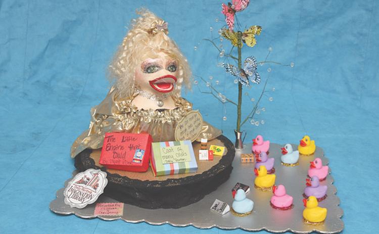 Elizabeth & Company Resale Treasures created this  “Dolly Parton’s Imagination Library” and won two awards  last weekend.
