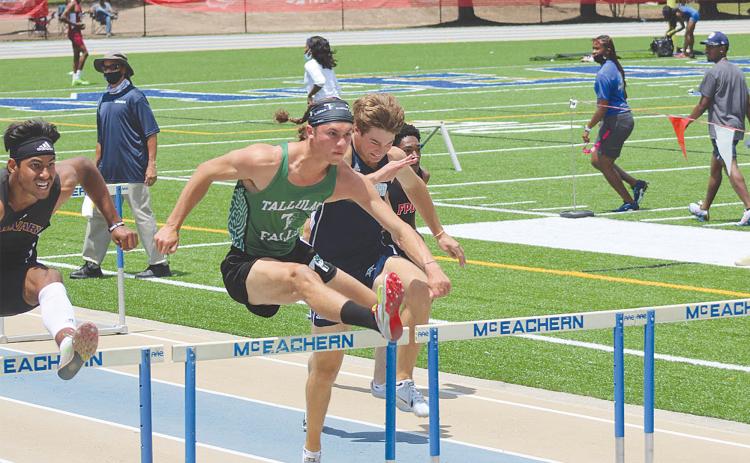 Grey Bourlet led the Indians with two runner-up finishes in the pole vault and 110 meter hurdles. He also took third in the 300 meter hurdles. SCOTT NEAL/Submitted