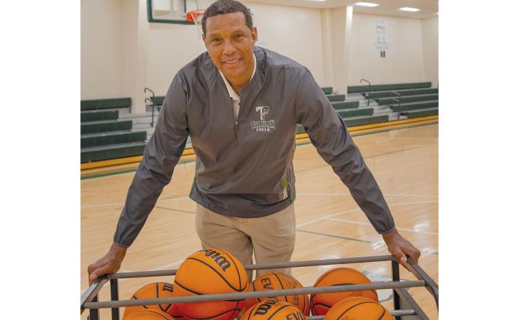 After eight years as an assistant coach at TFS, Lowell Hamilton has been tapped to lead the Lady Indians program. Last season, Hamilton led the junior varsity boys team to a 13-0 record and has made several stops along his basketball journey. E. LANE GRESHAM/Special