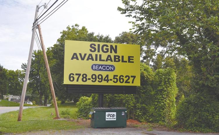 This sign on Historic Highway 441 on the southern end of Demorest has caused the city to reassess its regulations for sign permitting.