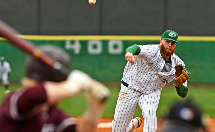 Demorest native Rob Hamby has been mowing down hitters this year. At GGC, he recorded 25 strikeouts for the Grizzlies who won the NAIA World Series. And this summer as a member of the Gainesville Braves, the hurler is second in the Sunbelt Baseball League with a 0.87 ERA and ranks in the top 20 in strikeouts. DALE LONG/Special
