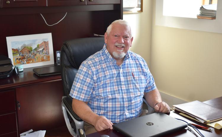 Mt. Airy Mayor Gary Morris has a few months left in what will be a 20-year run as the town’s mayor. His public service career began in 1983. MATTHEW OSBORNE/Staff