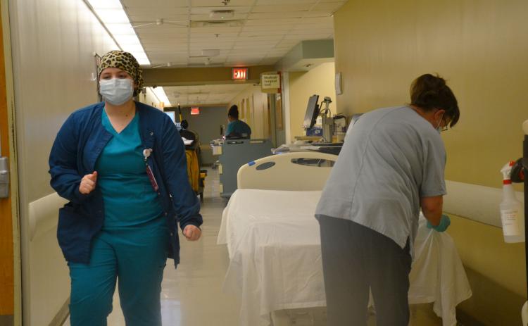 Nurses and staff at Habersham Medical Center have been on their toes recently with record numbers of patients coming into the emergency room. BRIAN WELLMEIER/Staff