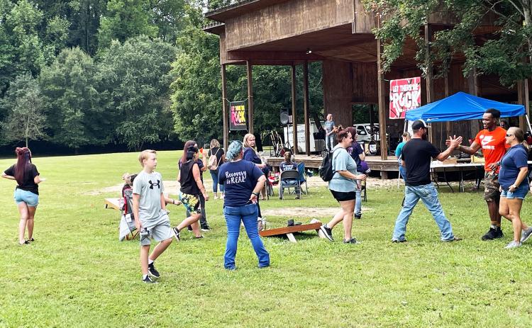 Members of the community turn out for Recovery Fest at Pitts Park in Clarkesville. BRIAN WELLMEIER/Staff