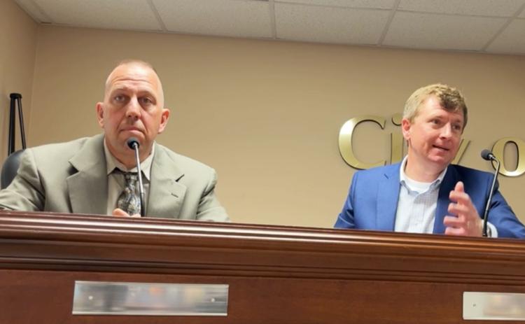 Ken Ranalli (left) and Jerry  Harkness  are the candidates for Demorest mayor. MATTHEW OSBORNE/Staff