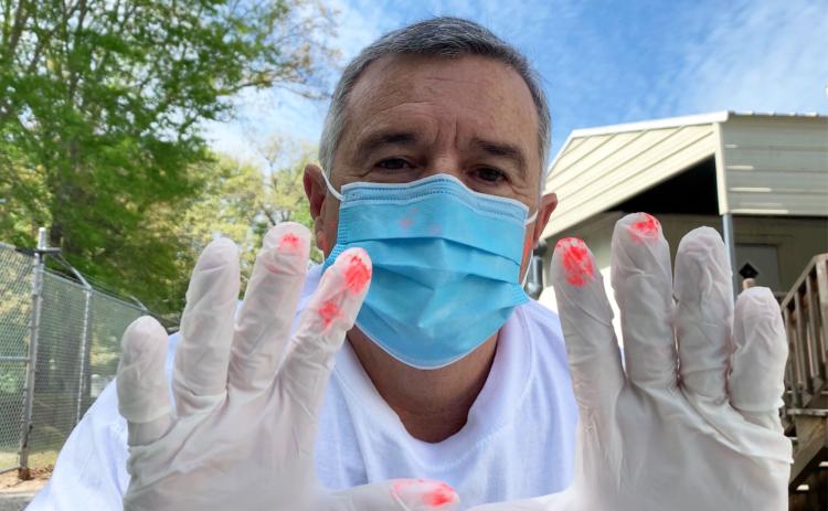Habersham County Emergency Services Director Chad Black made a video during the height of the pandemic illustrating how wearing gloves could be more contaminating than not doing so.