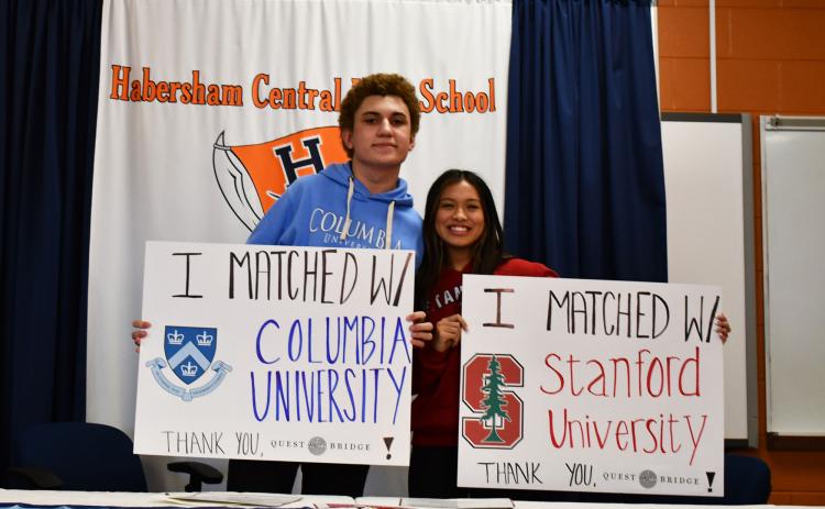 Juan Borge Osorio and Angela Lee will be heading to their dream schools after earning Questbridge Scholarships. AMARIS E. RODRIGUEZ/Staff
