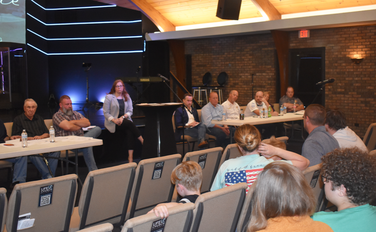 Residents raised concerns and questions over budget distribution as the City of Baldwin considers a possible millage rate increase to address a budget deficit. AMARIS E. RODRIGUEZ/Staff