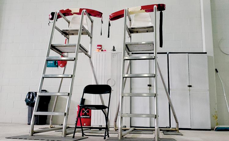 The lifeguard stands at the Ruby Fulbright Aquatic Center have been empty during some scheduled pool hours lately as a lack of safety personnel has forced the pool to be closed early on multiple occasions. SAMANTHA SINCLAIR/CNI News Service
