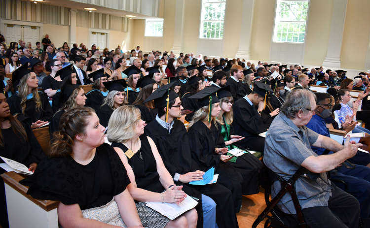 Piedmont University honored its 2022 summer graduates in the chapel on Friday morning. MATTHEW OSBORNE/Staff