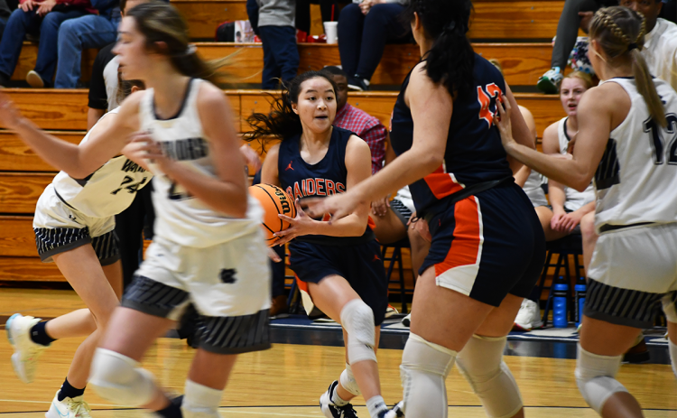 Habersham Central’s  Jazky Bantaum drives to the hoop against White  County earlier this season. CODY ROGERS/ Special