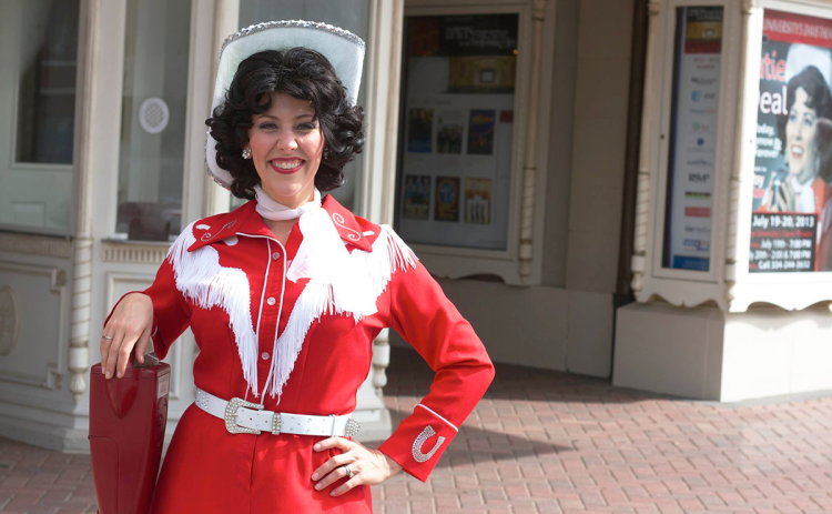 Katie Deal is dressed in full costume before one of her performances, “Today, Tomorrow and Forever: A Tribute to Patsy Cline” in Dallas, Ga. SUBMITTED