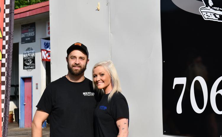 Tanner and Mish Pirkle are the proud  owners of Mountain Automotive, and opened their doors to Habersham and other communities in April. JOHN DILLS/Staff