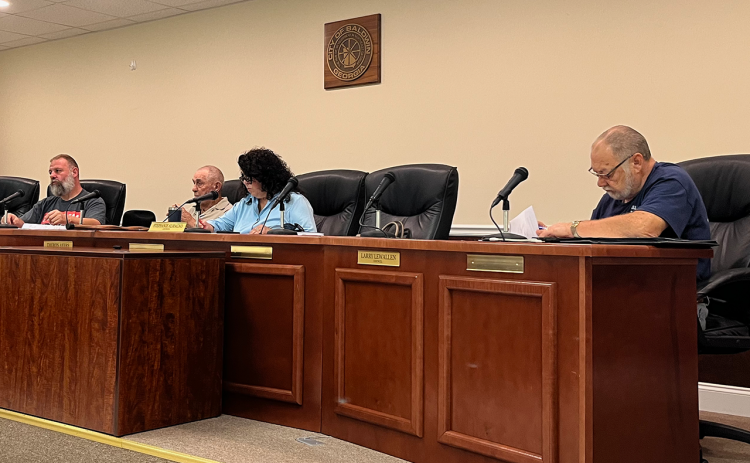 Baldwin’s council was missing Mayor Alice Venter, and Mayor Pro-Tempore Stephanie Almagno led the meeting. JOHN DILLS/Staff