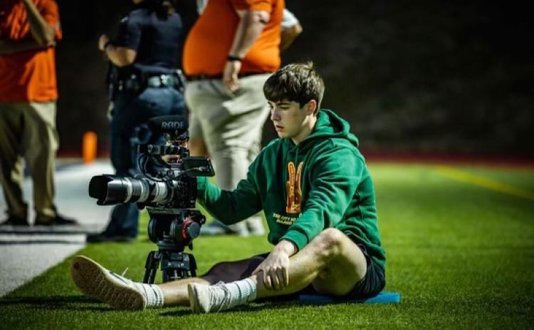 Football fans can always see Jayden Arria taking video of every play on Friday nights. His work has expanded beyond the boundaries of Habersham Central. SUBMITTED
