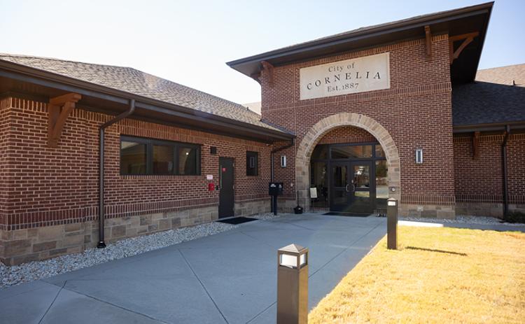 Photo of the front of Cornelia City Hall. ZACH TAYLOR/Special