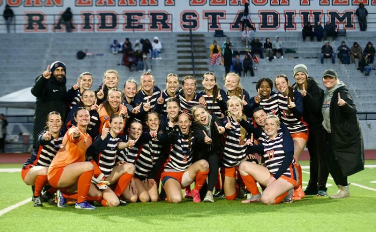 Members of the Habersham Central 2024 girls varsity soccer team are Emmie Kyle, Ansley Means, Maggie Vena, Annabelle Clark, Eden Turner, Grace Dooley, Maddox Carroll, Meg LaBarbera, Abigail Mize, Emylie Nichols, Belle Cummings, Zoe Anderson, Addi Banks, Piper Turner, Riley Wilson, Kelsie Campbell, Paisley Cathey, Abigail Hotard, Madie Wilbanks and Hannah Vidrine. Head Coach is Jeff LaBarbera, with assistants: Melissa Carroll and Margaret Greenwald. LANG STOREY/Staff