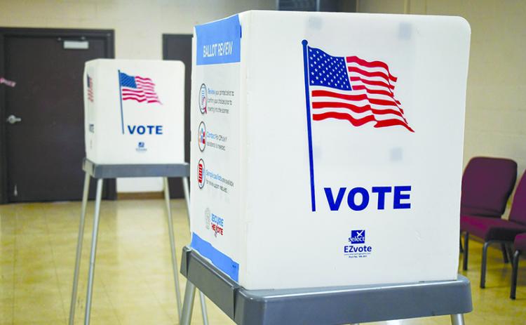 Voting booth. FILE