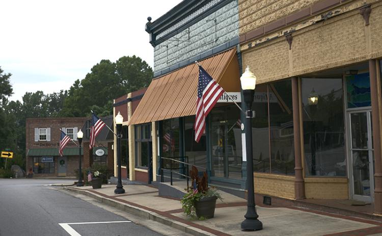 Clarkesville Square on Washington Street.