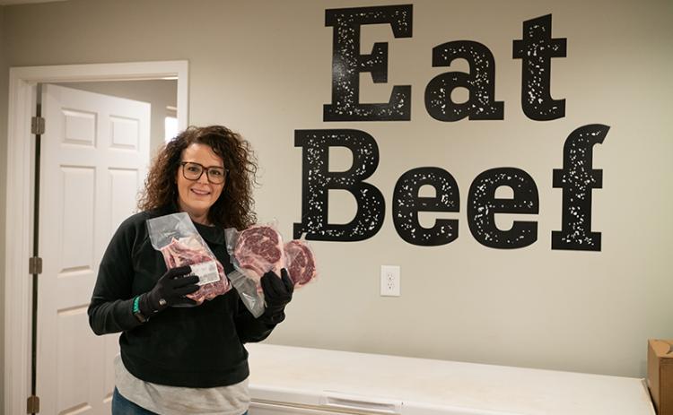 teXga Farms Co-owner Caroline Lewallen shows off some of the farm’s end products. ZACH TAYLOR/Special