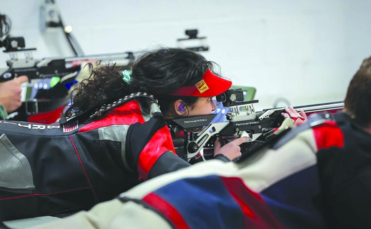Tallulah Falls’ Brianna Walter made a big impact on the Indians’ state runner-up rifle team this year. AUSTIN POFFENBERGER/Special