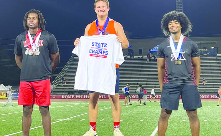 Habersham Central’s Brad Chosewood has been one of the state’s best throwers for most of his high school career, and he culminated that success with a state championship. SUBMITTED