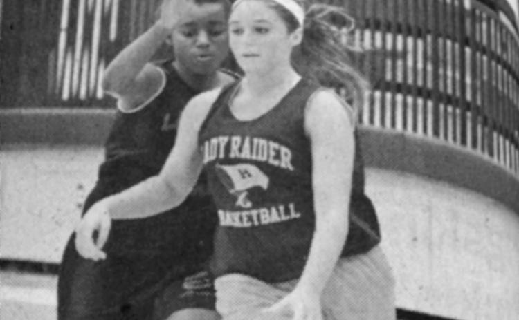 Habersham Central’s Brianna Webb (nee Barrett) dribbles to the hoop. FILE