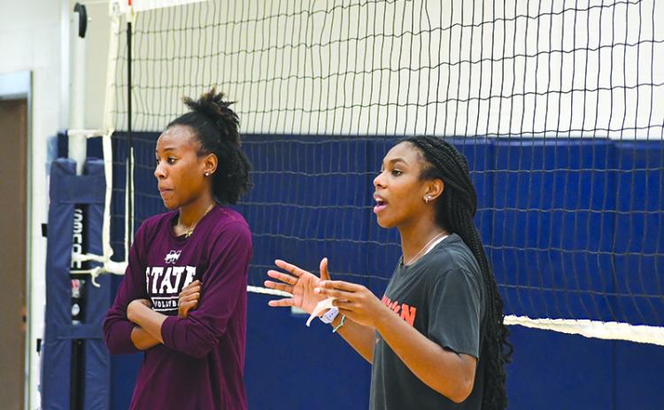 All-American camp sent a pair of coaches to Habersham Central for camp this week in Crystal Childs and Deja Robinson. LANG STOREY/Staff