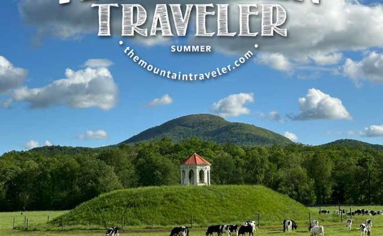 The 2024 summer Mountain Traveler cover, featuring the Sautee Nacoochee Indian Mound, was captured by Donna Shirley of Cornelia.  Shirley received $100 for her winning photograph.