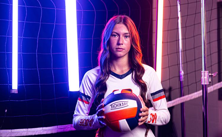 Coach Lindsay Herrin’s had high praise for senior Ava Saxon. (pictured here) KAITLYN FULLER/HCHS