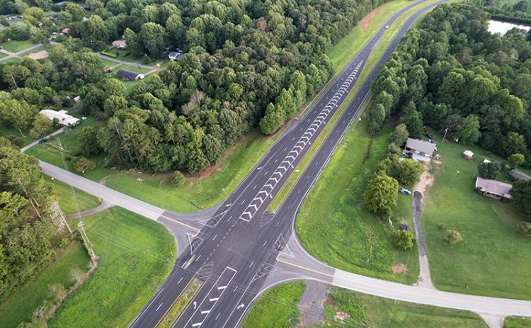 Hazel Creek is among six left-turn exits along State Route 365 North that will close soon.  ZACH TAYLOR/Staff
