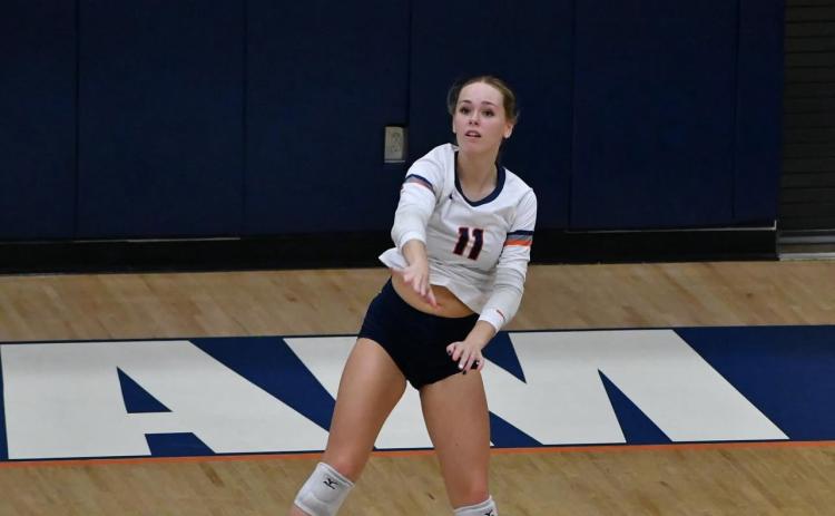 Jayden Jarrett has brought strong serves to the table so far this season. LANG STOREY/Staff