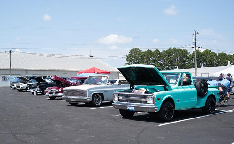 Cars line up at the Habersham County Fairgrounds. The event featured over 50 vehicles, from modern marvels to charming classics. ZACH TAYLOR/Staff