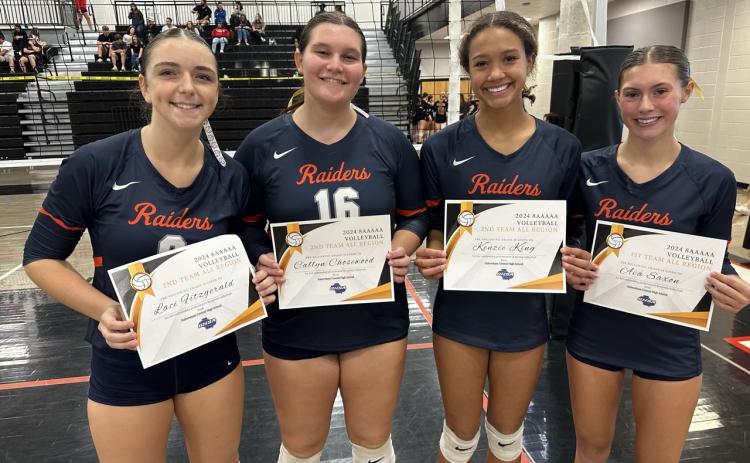 (From left) Laci Fitzgerald, Callyn Chosewood, Kenzie King, Ava Saxon