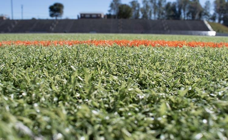 Raider Stadium is expected to get a replacement to its artificial turf. JULIANNE AKERS/Staff