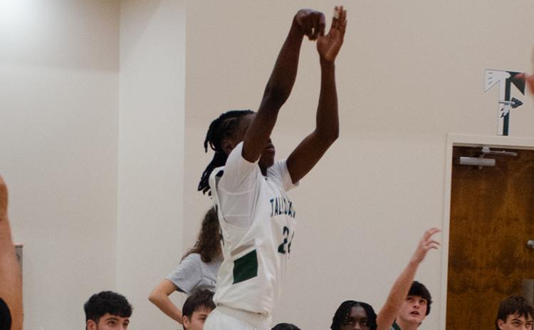 TFS’ Brian Neely Jr. gets a shot up in the Indian’s season opener Tuesday. TFS ATHLETICS